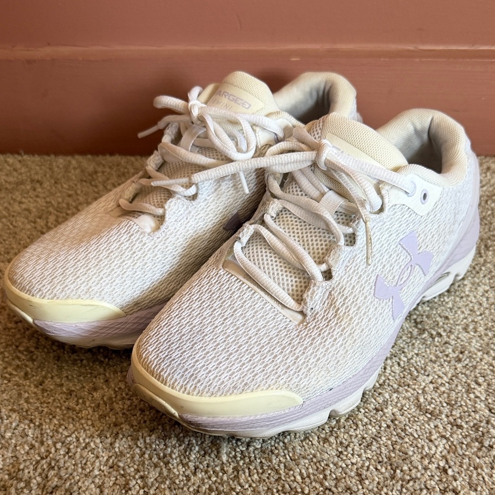 Under Armour purple and White Athletic Shoes